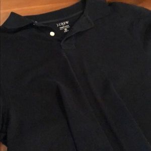 JCrew Factory Pique polo black medium